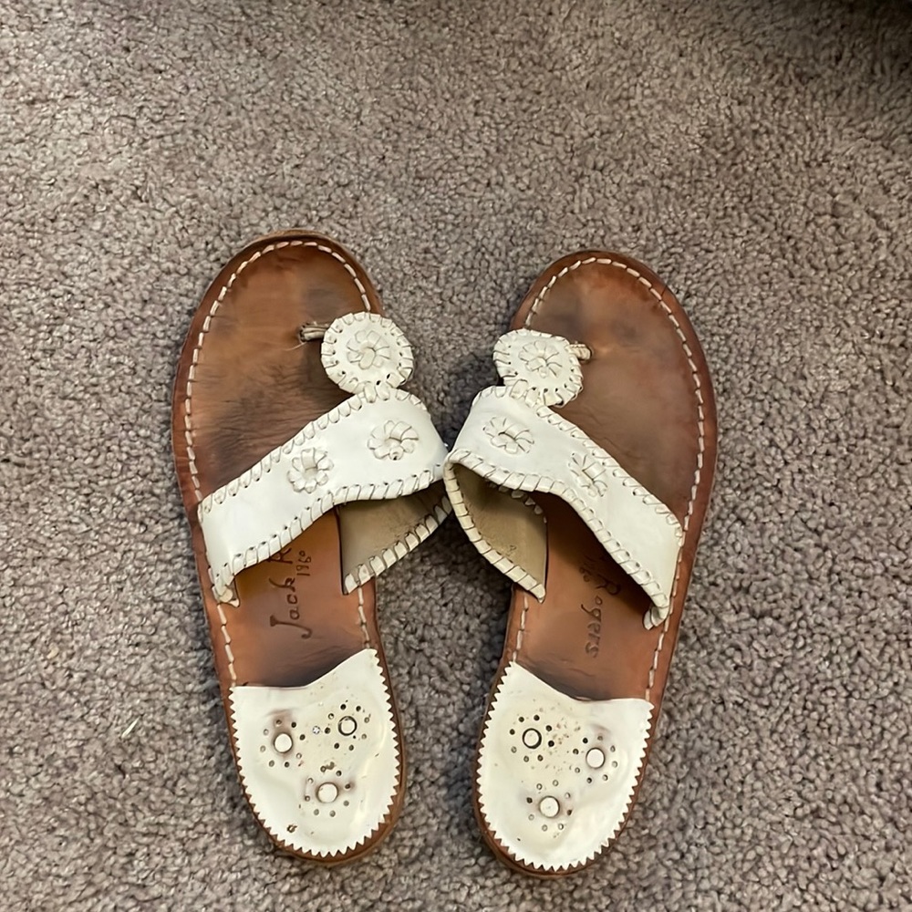 Jacks Rogers White Sandal